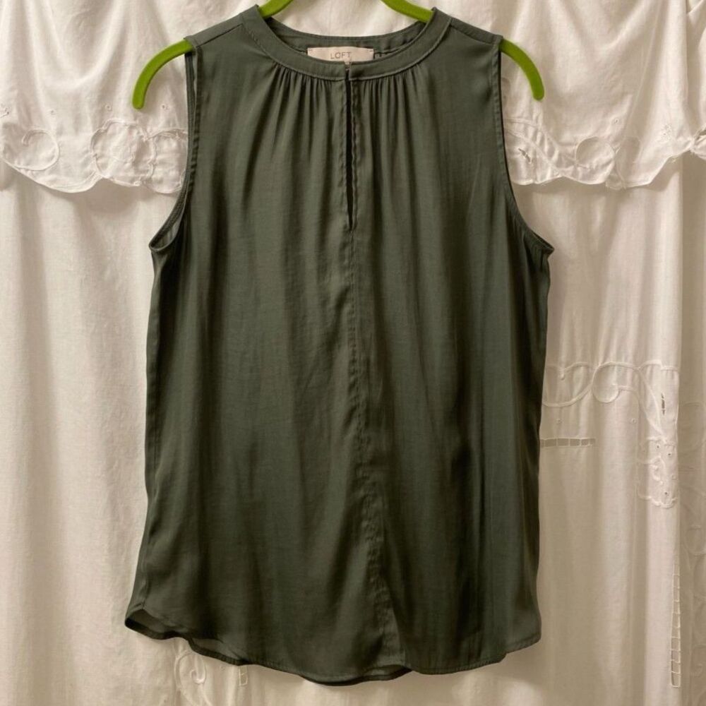 Loft Sleeveless Scoop Neck Pullover Tank Top Women Size S